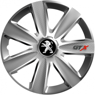 KRYTY KOLIES PRE PEUGEOT 16" GTX silver 4ks